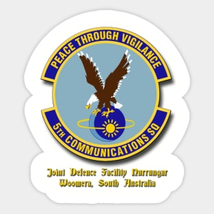 Vintage 5th Joint Defense Space Communications Squadron Sticker